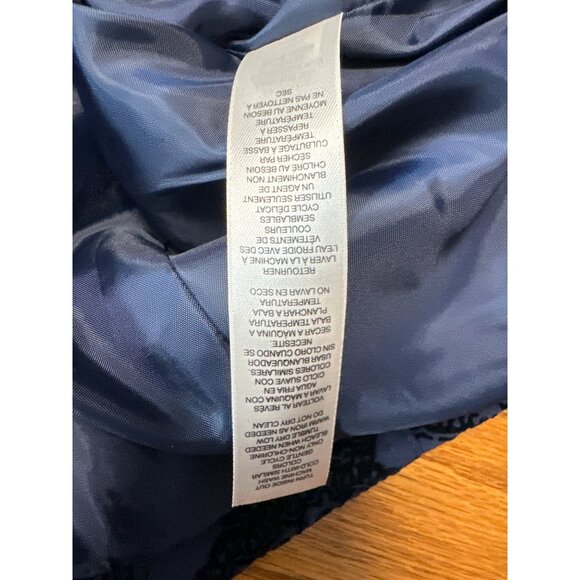 Chicos Zenergy Neema Flocked Paisley Print Button Snap Front Jacket Size 0 US S - Picture 7 of 10